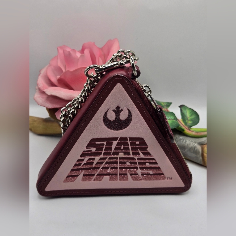 Coach Star Wars Triangle Keychain - Burgundy - Picture 2 of 10